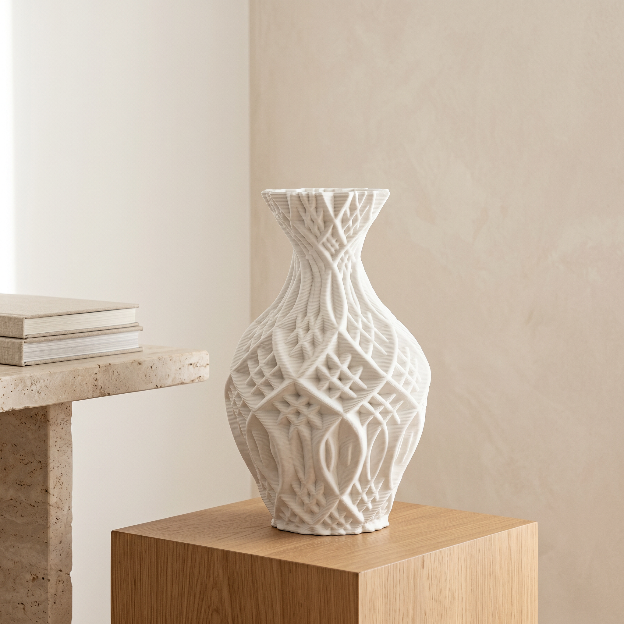 Rzeźbiarski Wazon Ceramiczny