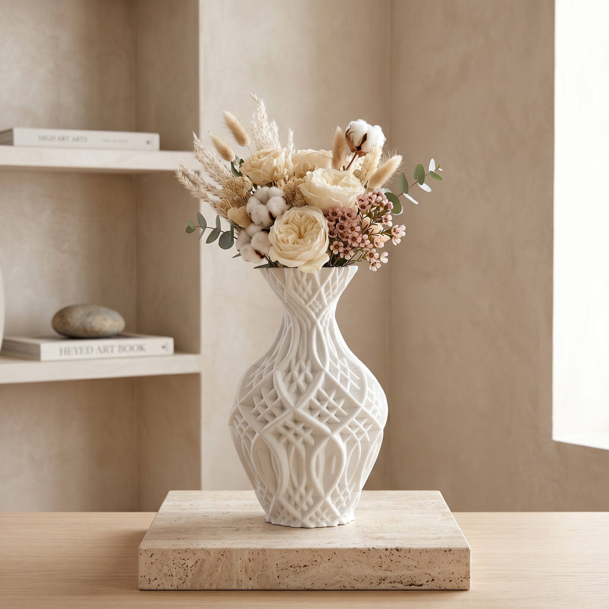 Rzeźbiarski Wazon Ceramiczny