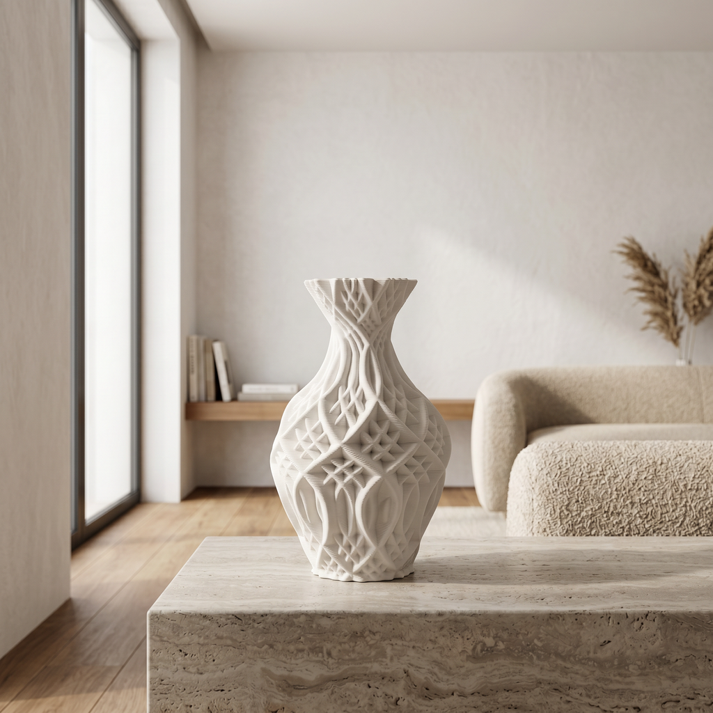 Rzeźbiarski Wazon Ceramiczny
