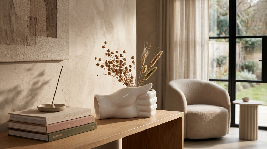 Rzeźbiona Ceramiczna Waza