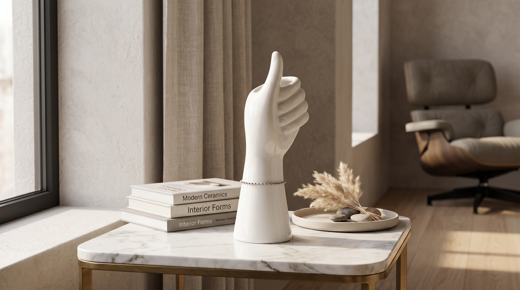Rzeźbiona Ceramiczna Waza